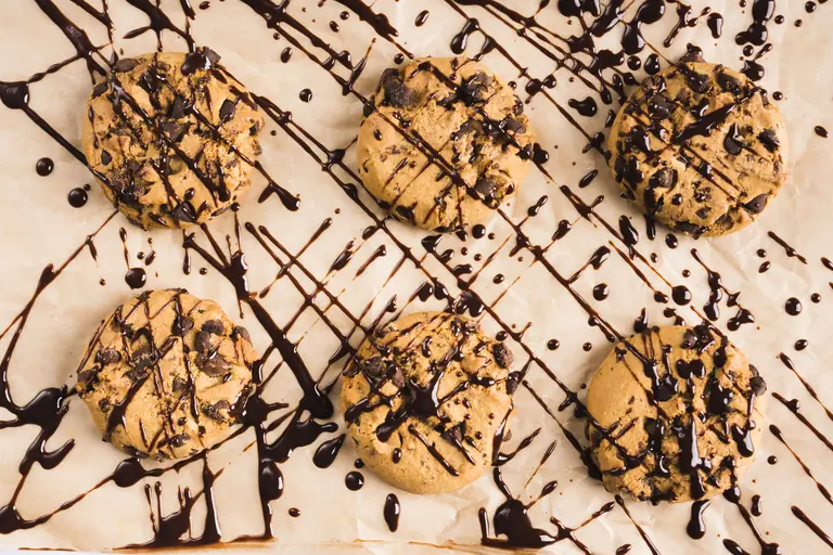 Cookies au Kinder moelleux Cookies au Kinder au chocolat au lait