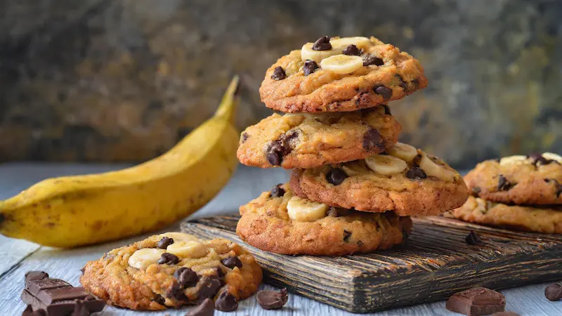 Cookies à la banane, moelleux sans beurre