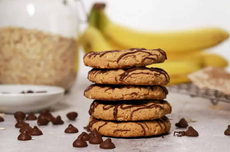 Cookies à la banane, moelleux sans beurre Cookies à la banane, moelleux sans beurre