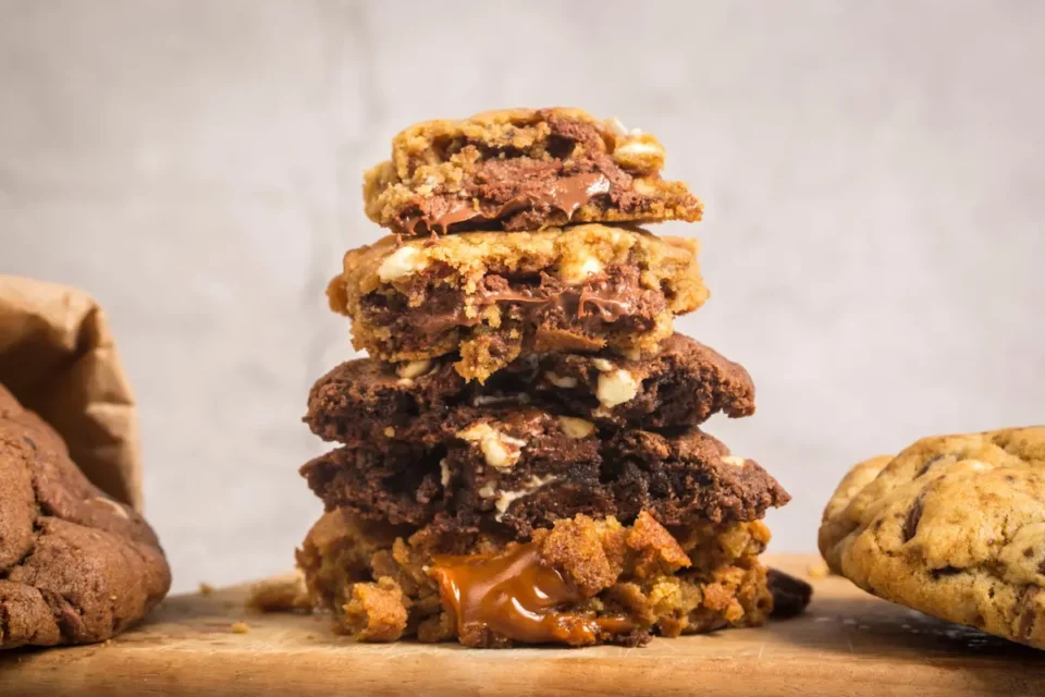 Cookies au caramel beurre salé à cœur coulant