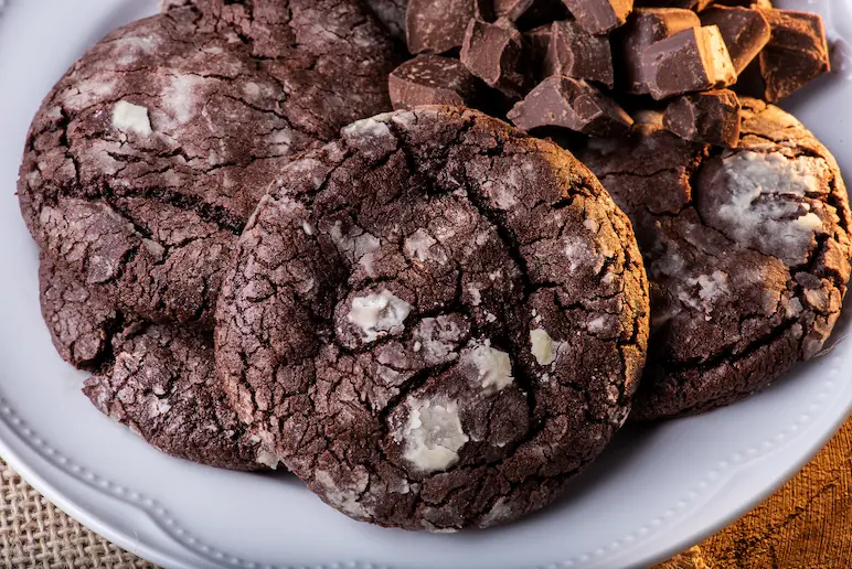 Cookies double chocolat façon brownie Cookies double chocolat façon brownie