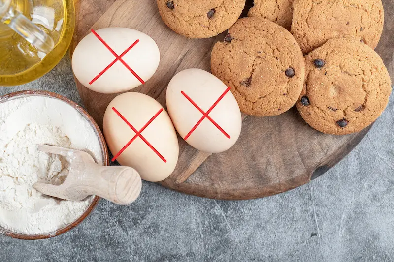 Cookies sans œuf qui restent moelleux
